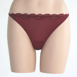 LAST PIECE Seidenstring 100% Seide GRENADA von Gattina bordeaux Größe 44