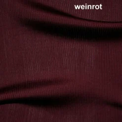 LAST PIECE T-Shirt gerippt Seide mit Spitze CURACAO von Gattina nur noch in rot Größe S