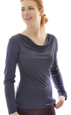 LAST SIZE 100% Bio Seide WASSERFALL SHIRT Interlock von Alkena Größe XL