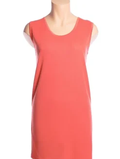 LAST SIZE 100% Bourette Seide LONG TOP von Alkena orange Größe XL