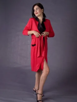 LAST SIZE Seidenkimono kurz Wirkseide INTERLAKEN Größe 46 100% Seide von Gattina