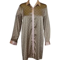 LAST SIZE Stretchseide Sleepshirt MIO CUORE toffee-apricot von Gattina Größe 40