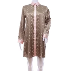 LAST SIZE Stretchseide Sleepshirt MIO CUORE toffee-apricot von Gattina Größe 40