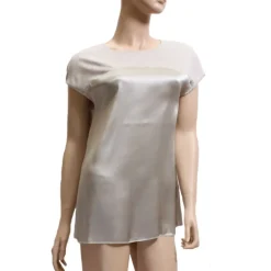 Leinen mit Seide Blusenshirt BEST CONNECTIONS sand-beige