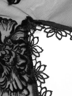 Lingerie Kleid ROBE 11 Tüll schwarz von Cadolle