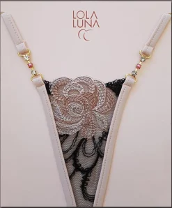 Lola Luna Mikrostring VALIA MICRO schwarz-rosé