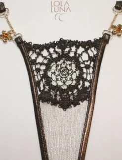 Lola Luna String VARNA CLOSED gold-schoko