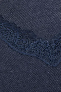 Merino Seide T-SHIRT 2703 mit Spitze comazo|earth