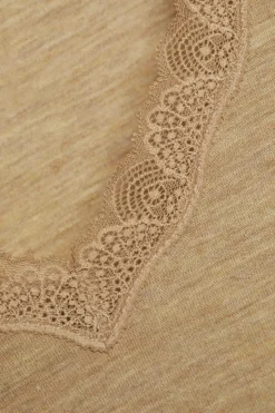 Merino Seide T-SHIRT 2703 mit Spitze comazo|earth