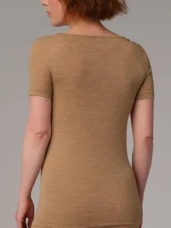 Merino Seide T-SHIRT 2703 mit Spitze comazo|earth