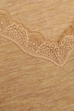 Merino Seide Unterhemd 2703 mit Spitze comazo|earth