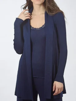 Merino Wolle-Seide CARDIGAN Strickjacke von Oscalito