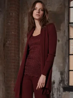 Merino Wolle-Seide CARDIGAN Strickjacke von Oscalito