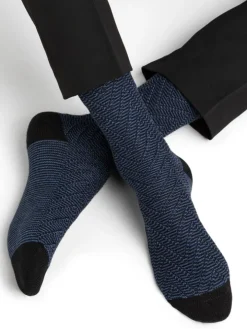 Merinowolle Herren Socken rustikal von Bleuforet