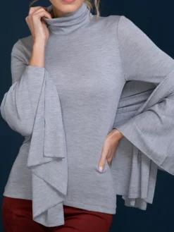 Merinowolle Seide ROLLKRAGEN SHIRT von Artimaglia