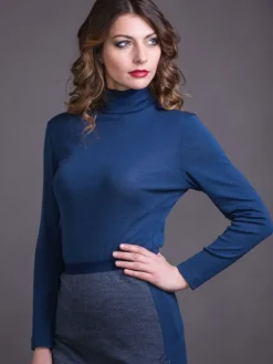 Merinowolle Seide ROLLKRAGEN SHIRT von Artimaglia