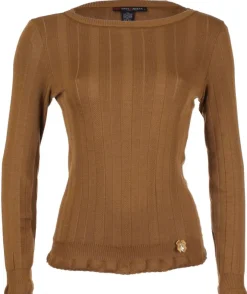 Merinowolle Seide RUNDHALS SHIRT breite Rippe von Artimaglia