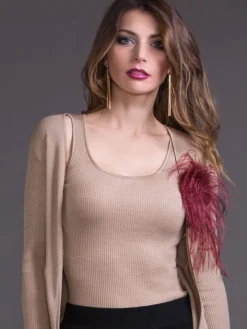 Merinowolle-Seide CAMISOLE TOP gerippt von Artimaglia