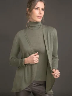 Merinowolle-Seide CARDIGAN Strickjacke von Artimaglia