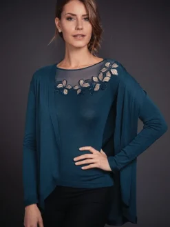 Merinowolle-Seide CARDIGAN Strickjacke von Artimaglia