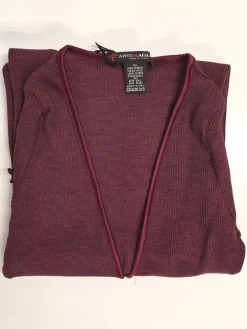 Merinowolle-Seide CARDIGAN gerippt von Artimaglia