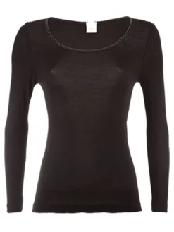 Merinowolle-Seide LANGARM SHIRT von Artimaglia