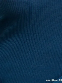 Merinowolle-Seide LANGARM SHIRT Rippe von Artimaglia