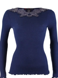 Merinowolle-Seide LANGARM SHIRT gerippt von Artimaglia