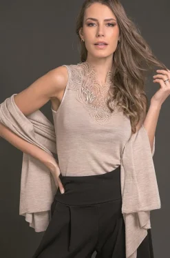 Merinowolle-Seide STOLA Schultertuch von Artimaglia