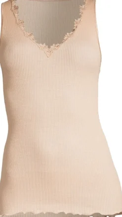 Merinowolle-Seide Unterhemd gerippt von Oscalito