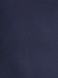 Merinowolle-Seide Unterhemd gerippt mit Calais Spitze Basic von Oscalito