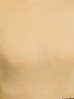 Merinowolle-Seide UNTERHEMD gerippt mit Spitze von Artimaglia