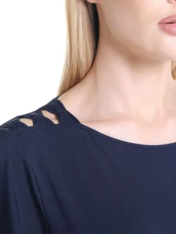 Modal Kurzarm-Schlafanzug WKND No. 19 dunkelblau von Verdiani