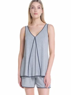 Modal Kurz-Schlafanzug WKND No. 20 grau von Verdiani