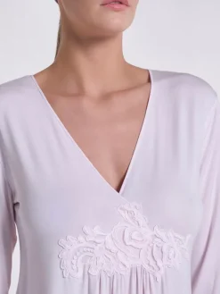Modal Langarm Nachtkleid ANGEL No. 3 zart-rosé von Verdiani