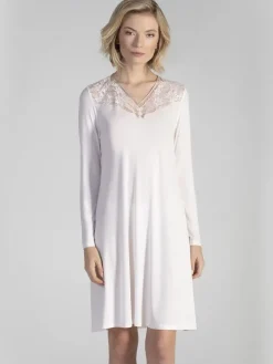 Modal Langarm Nachtkleid SNOW in weiss von Verdiani