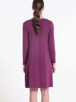 Modal Langarm Nachtkleid PRUGNA violett von Verdiani