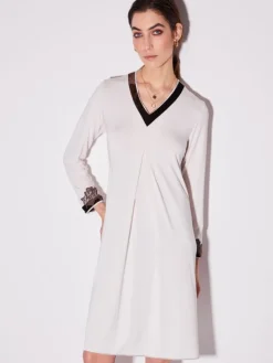 Modal Nachthemd CORDA zartbeige Langarm von Chiara Fiorini