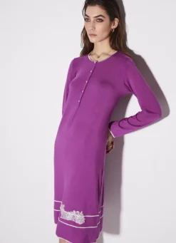 Modal Nachthemd kurz mit Knopfleiste von Chiara Fiorini