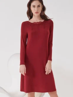 Modal Nachtkleid GRACE rot von Ritratti