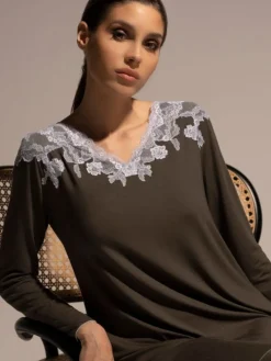 Modal Nachtshirt MIRABELLA oliv von Verdiani