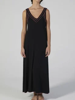 Modal Neglige lang schwarz-pink von Verdiani