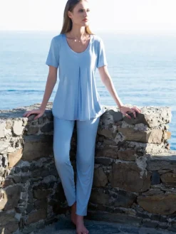 Modal Pyjama SUMMER CIELO No. 1 himmelblau  von Chiara Fiorini