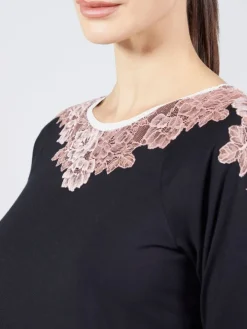 Modal Schlafanzug schwarz-rosa von Verdiani