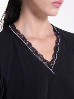 Modal Schlafanzug WKND No. 12 schwarz-rosa von Verdiani