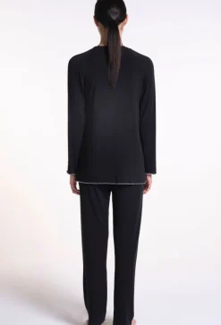 Modal Schlafanzug WKND No. 12 schwarz-rosa von Verdiani