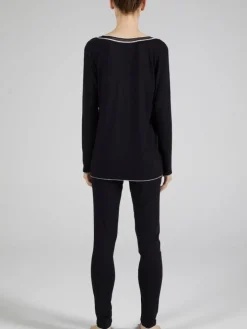 Modal Schlafanzug WKND No. 2 schwarz-puder von Verdiani