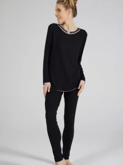 Modal Schlafanzug WKND No. 2 schwarz-puder von Verdiani