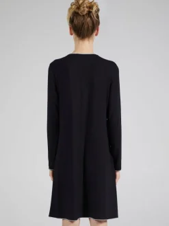 Modal Sleepshirt WKND No. 4 knielang schwarz-puder von Verdiani