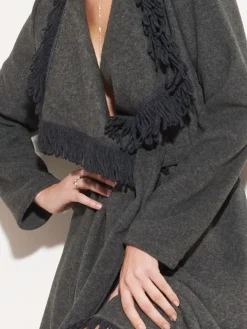 Morgenmantel Soft Fleece kurz von Chiara Fiorini mit Viscose